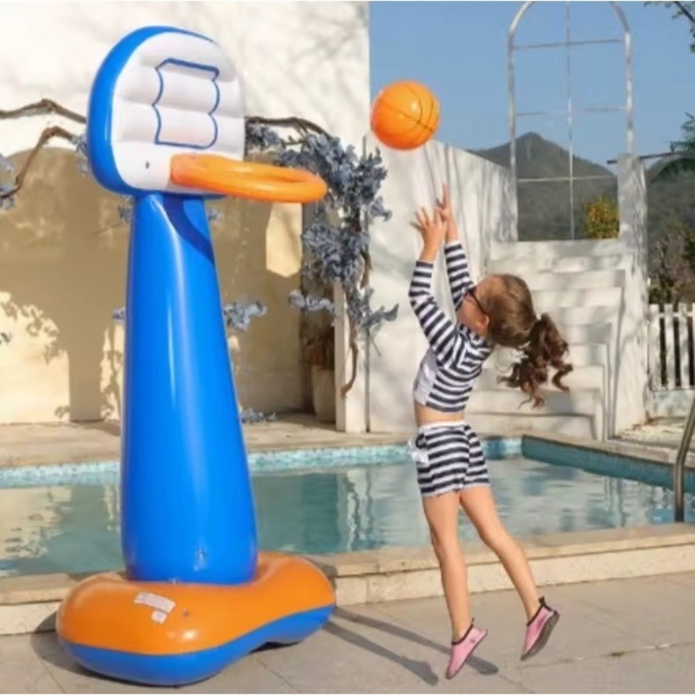 High Five 6 Foot Inflatable Basketball Hoop NEW In‎ box - Picture 4 of 4